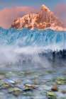 USA, Washington State, Seabeck. Composite collage of sunset on varied landscape. Art Print